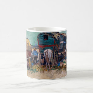 Vincent Van Gogh - Caravans, zigenarlägret nära Ar Kaffemugg