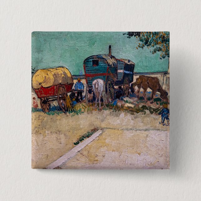 Vincent Van Gogh - Caravans, zigenarlägret nära Ar Knapp (Framsida)