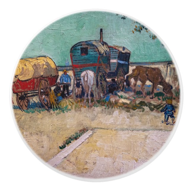 Vincent Van Gogh - Caravans, zigenarlägret nära Ar Knopp (Framsidan)