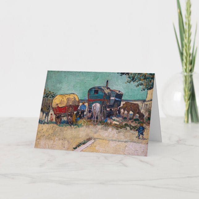Vincent Van Gogh - Caravans, zigenarlägret nära Ar Kort (Framsida)