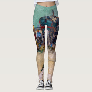 Vincent Van Gogh - Caravans, zigenarlägret nära Ar Leggings