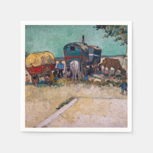 Vincent Van Gogh - Caravans, zigenarlägret nära Ar Pappersservett