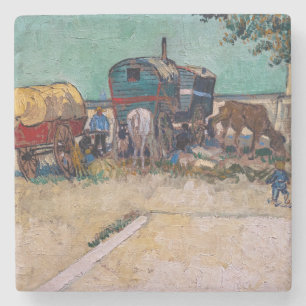 Vincent Van Gogh - Caravans, zigenarlägret nära Ar Stenunderlägg