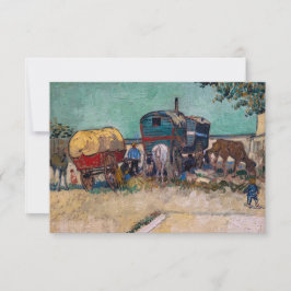 Vincent Van Gogh - Caravans, zigenarlägret nära Ar Tack Kort