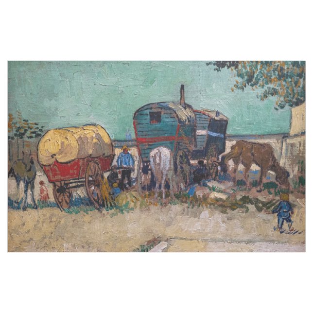 Vincent Van Gogh - Caravans, zigenarlägret nära Ar Tyg (Yard)