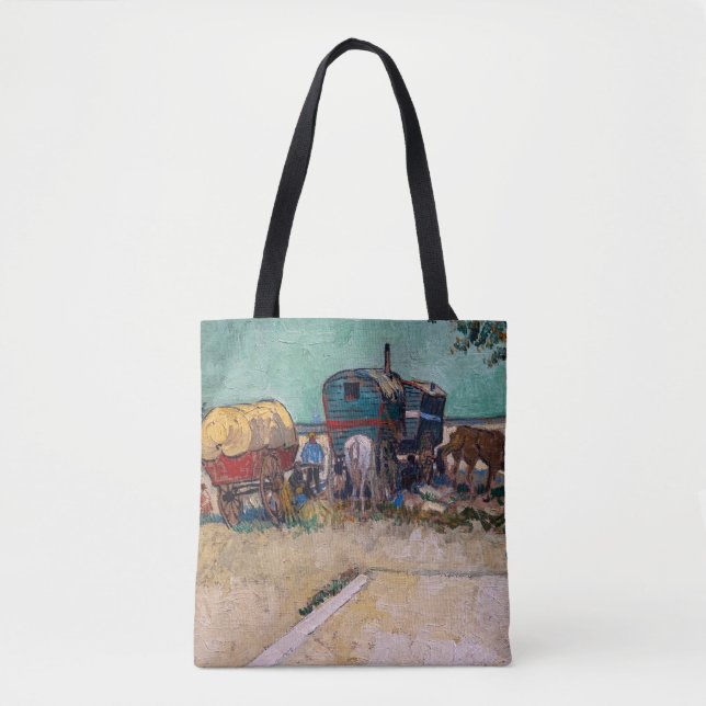 Vincent Van Gogh - Caravans, zigenarlägret nära Ar Tygkasse (Framsida)