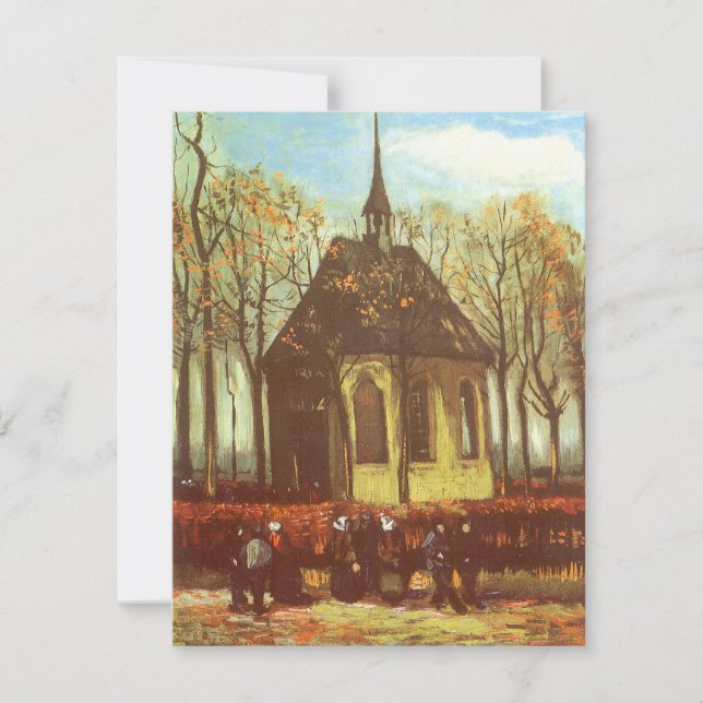 Vincent van Gogh - Chapel vid Nuenen, Churchgoers (Framsida)