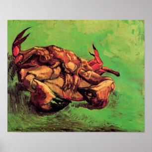 Vincent Van Gogh - Crab på sin bakre fina konst Poster