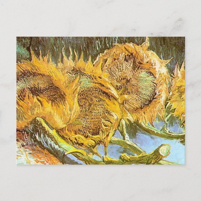 Vincent Van Gogh - cut Sunflowes GC Vykort (Framsida)
