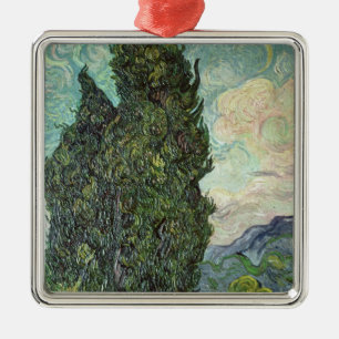 Vincent Van Gogh Cypresses, 1889 Julgransprydnad Metall