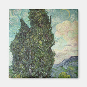 Vincent Van Gogh Cypresses, 1889 Magnet
