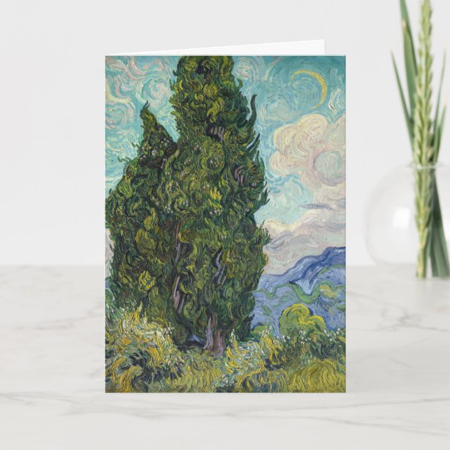 Vincent van Gogh - Cypresses Kort (Framsida)