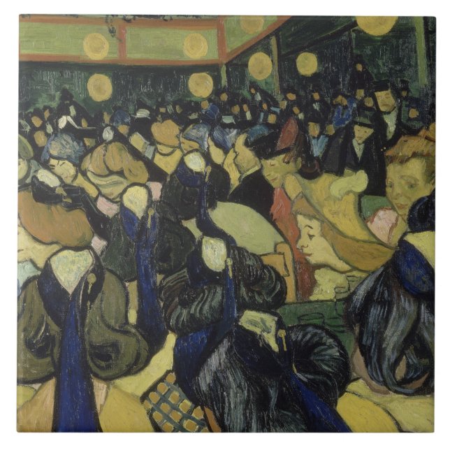 Vincent van Gogh - Dance Hall in Arles Kakelplatta (Framsidan)