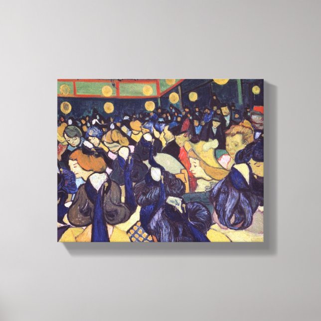 Vincent Van Gogh - Danssalong i Arles Canvastryck (Framsida)