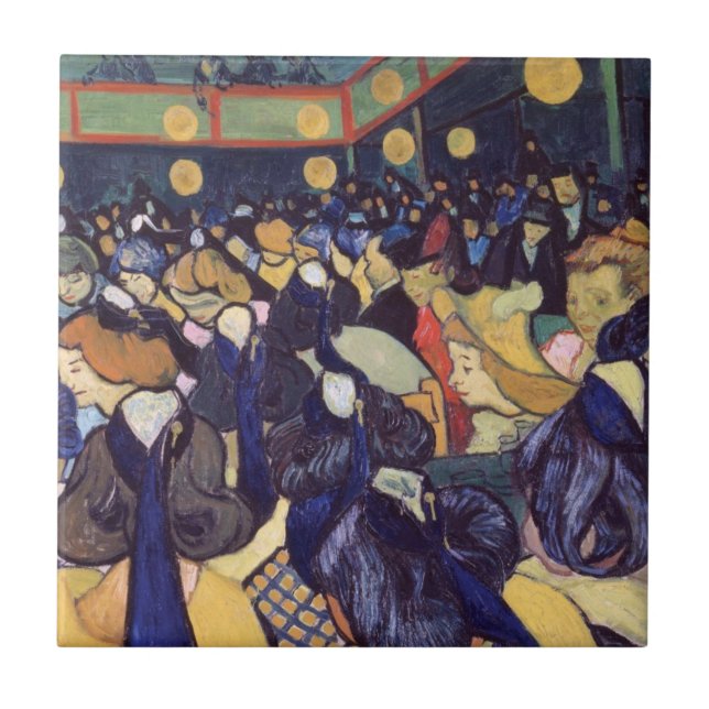 Vincent Van Gogh - Danssalong i Arles Kakelplatta (Framsidan)