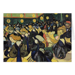 Vincent Van Gogh dansstället på Arles, 1888 Hälsningskort