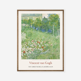 Vincent Van Gogh Daubignys Garden 1890 Art Exhibit Poster