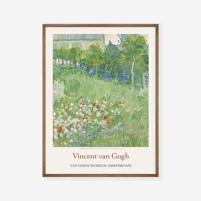 Vincent Van Gogh Daubignys Garden 1890 Art Exhibit Poster (Skapare uppladdad)