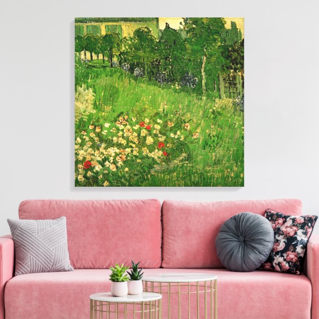 Vincent van Gogh - Daubignys Garden Canvastryck (Insitu (Vardagsrum))