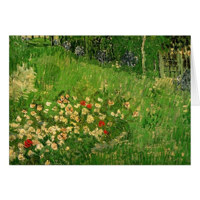 Vincent van Gogh - Daubignys Garden Hälsningskort (Framsidan Horizontal)