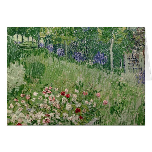 Vincent Van Gogh | Daubignys trädgård, 1890 Hälsningskort (Framsidan Horizontal)