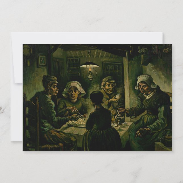 Vincent van Gogh - De potatisätarna Inbjudningar (Framsida)