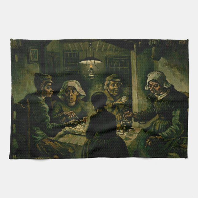 Vincent van Gogh - De potatisätarna Kökshandduk (Horisontell)