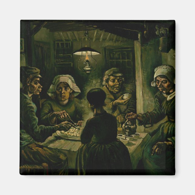 Vincent van Gogh - De potatisätarna Magnet (Framsidan)