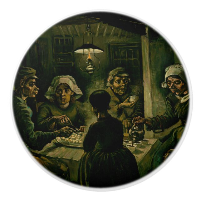 Vincent van Gogh - De Potatiskonsumenterna Knopp (Framsidan)