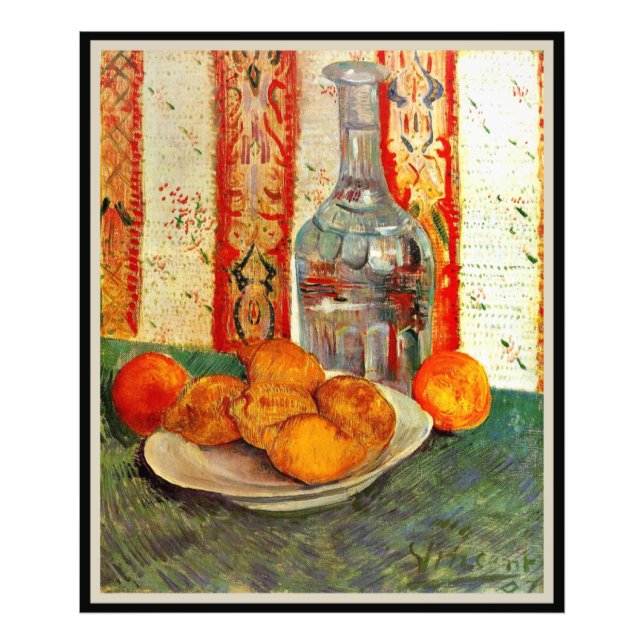 Vincent van Gogh, Decanter och Lemons Fototryck (Framsidan)