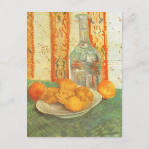 Vincent van Gogh - Decanter och Lemons på en platt Vykort