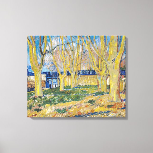 Vincent van Gogh - Den Blå Tåget Canvastryck (Framsida)