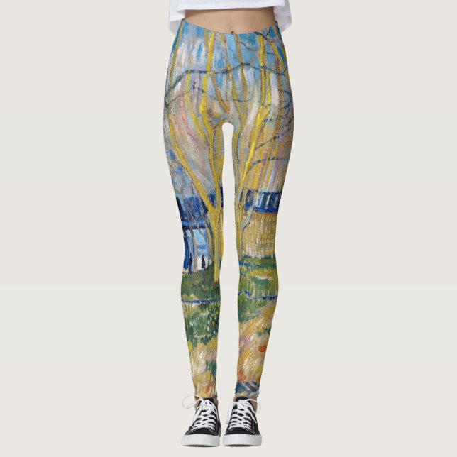 Vincent van Gogh - Den Blå Tåget Leggings (Framsida)