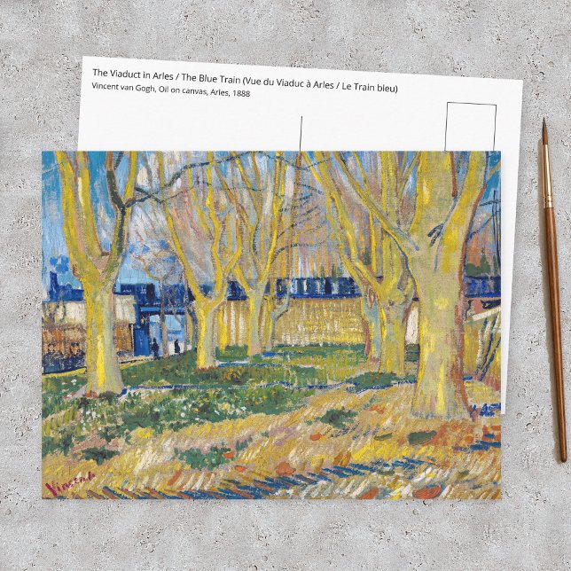 Vincent van Gogh - Den blåa tåget Vykort (Skapare uppladdad)