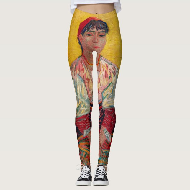 Vincent Van Gogh - den italienska kvinnan Leggings (Framsida)