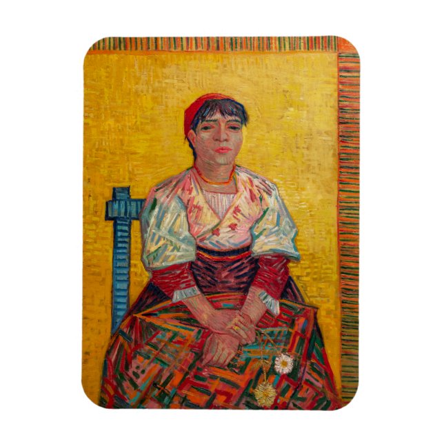 Vincent Van Gogh - den italienska kvinnan Magnet (Vertikal)