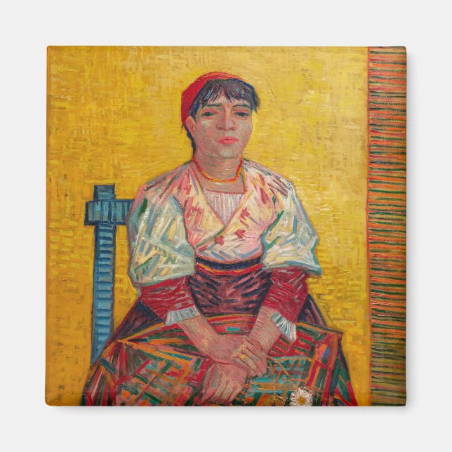 Vincent Van Gogh - den italienska kvinnan Magnet (Framsidan)