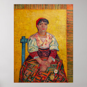 Vincent Van Gogh - den italienska kvinnan Poster