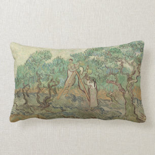 Vincent Van Gogh den olivgröna fruktträdgårde Lumbarkudde
