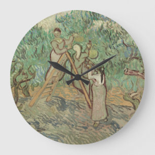 Vincent Van Gogh den olivgröna fruktträdgårde Stor Klocka