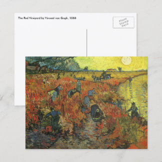 Vincent van Gogh - Den röda vingården Vykort