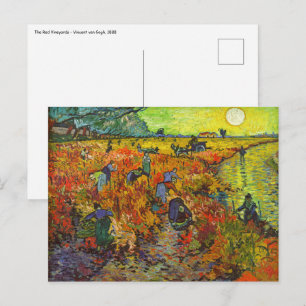 Vincent van Gogh - Den röda vingården Vykort