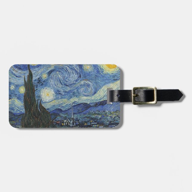 Vincent Van Gogh | den Starry natten, Juni 1889 Bagagebricka (Horisontell Framsida)