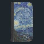 Vincent Van Gogh | den Starry natten, Juni 1889 Galaxy S4 Plånboksfodral<br><div class="desc">SKÅPBIL GOGH->Post-Impressionist,  stjärnor,  stjärnan,  nocturne,  landskap,  kyrktar spiren,  månen,  månsken,  träd,  himmel,  kosmiskt,  St,  avbildar Remy,  Provence,  fransk,  Sanktt-Remy,  post impressionism,  iconic \ \ Starry natten,  Juni 1889 (olja på kanfas),  Gogh,  Vincent skåpbilen (1853-90)/museet av modern konst,  New York,  USA/det Bridgeman konstbibliotek | samlingen numrerar: XOS702746</div>