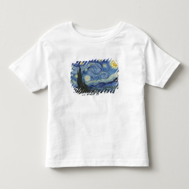 Vincent Van Gogh | den Starry natten, Juni 1889 Tee Shirt (Framsida)