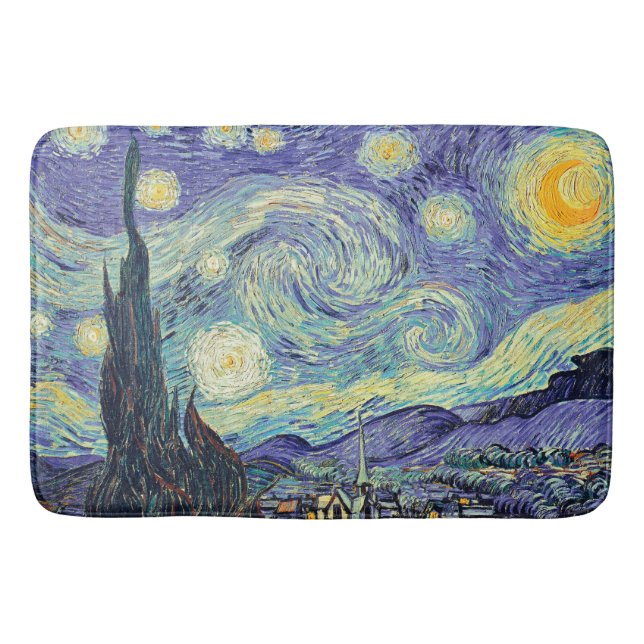 Vincent Van Gogh/ Den stjärnbeströdda natten    Badrumsmatta (Framsidan)
