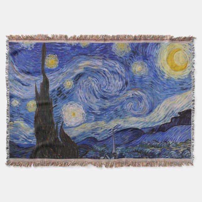 Vincent Van Gogh - Den stjärnklara natten Filt (Framsidan)