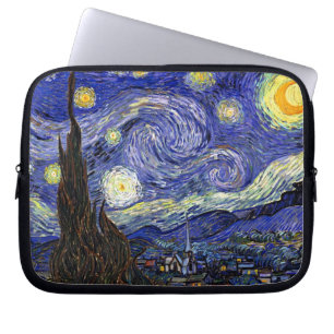 Vincent Van Gogh - Den stjärnklara natten Konstver Laptop Sleeve