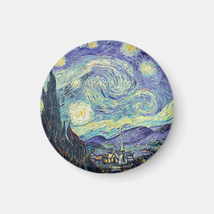 Vincent Van Gogh Den Stjärnklara Natten Magnet