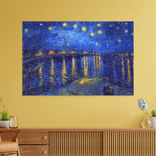Vincent Van Gogh, Den stjärnklara natten målning Canvastryck
